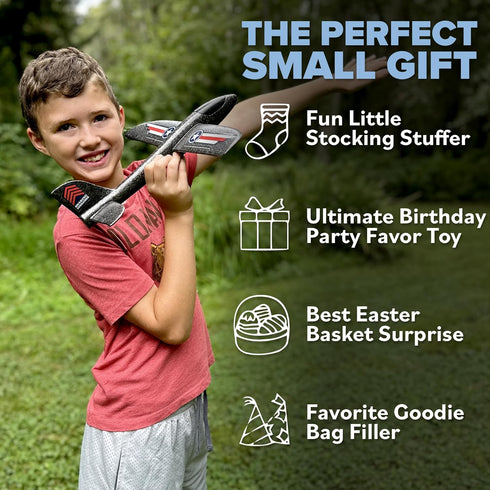 Airplane Toy For Kids: Foam Airplane for Kids - Safe & Easy To Throw Airplane Glider Plane Toy - Gifts for Boys & Girls & Birthday Gift Ideas - Ou...