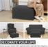 Easy-Going 100% Dual Waterproof Stretch Ottoman Cover Rectangle Folding Storage Stool Furniture Protector Soft Slipcover for Living Room with Elas...