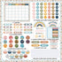 Calendar Bulletin Board Set, Calendar Seasons Weather Chart CTP Bulletin Board and Classroom Display with Stickers for School Classroom Bedroom Wa...