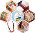 LPBeads 12 Rolls 0.8mm Elastic Stretchy String Cord for Bracelet Jewelry Making with Beading Needles and Ruler...