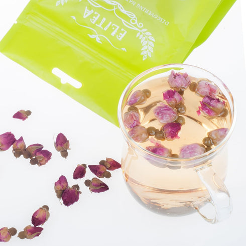 ELITEA 5.3oz Dried Rose Buds Rosebud Flower Herb Loose Leaf Tea 150g 100% Fragrant Natural Healthy Herbal Tea...
