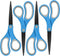 Westcott 55850 8-Inch Non-Stick Titanium Scissors For Office and Home, Blue/Gray, 2 Pack...