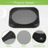 ACROPIX Universal 4" Car Speaker Grills Cover Mesh Square 4 Inch Audio Speaker Subwoofer Guard Protector Case with Mounting Screws ABS Black - Pac...