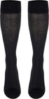 20-30 mmHg Cotton Socks for Women, Black Herringbone, Large...