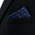 S&W SHLAX&WING Pocket Squares for Men Navy with Orange Dots for Men Suit 12×12...