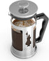 Bialetti 6860 Preziosa Stainless Steel 3-Cup French Press Coffee Maker, Silver (06860)...