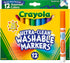 Crayola Broad Line Markers (12ct), Washable Markers for Kids, Classroom Supplies for Teachers, Kids Back to School Supplies, 3+...