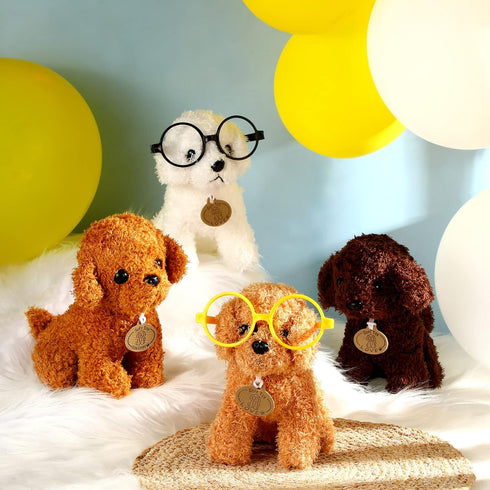 4 Pcs Cute Dog Stuffed Animal Toy Puppy, 7 Inch Stuffed Dog Plush Puppy Stuffed Animal for Boys and Girls, Party Decorations, Birthday Gifts (Cute...