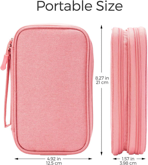 ProCase Electronics Organizer Travel Case, Portable Tech Cable Organizer Bag, Charger Organizer Case Pouch for Travel Accessories, Electronics, Po...