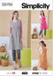 Simplicity Misses' Full-Coverage Tabard Aprons Sewing Pattern Packet by Elaine Heigl Designs, Code S9766, Sizes XS-S-M-L-XL, Multicolor...