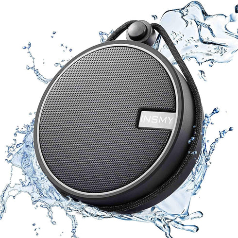 INSMY C12 IPX7 Waterproof Shower Bluetooth Speaker, Portable Small Speaker, Speakers Bluetooth Wireless Loud Clear Sound Support TF Card Suction C...