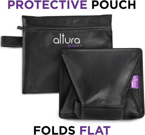 Flash Diffuser Light Softbox 6x5” by Altura Photo (Universal, Collapsible with Storage Pouch) for Canon, Yongnuo and Nikon Speedlight...