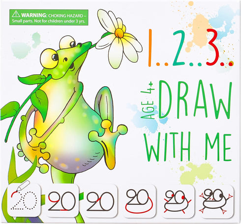 Drawing with Numbers Learn How to Draw Animals Step by Step Birthday Gift for Preschoolers and Kids Age 3-6...