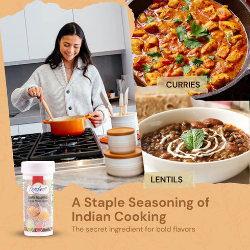 Ramaroma Asafetida (Hing) Ground 0.35oz (10g) ~ All Natural | Salt Free | Vegan | Non-GMO | Asafoetida Indian Spice | Best for Onion Garlic Substi...