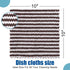 Homaxy 24 Pack Kitchen Dish Cloths, Ultra Soft and Absorbent Dish Towels, Reusable Fast Drying Microfiber Cleaning Cloth, Coral Velvet Wave Design...