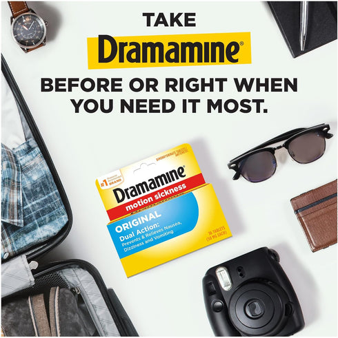 Dramamine Original, Motion Sickness Relief, 36 Count...