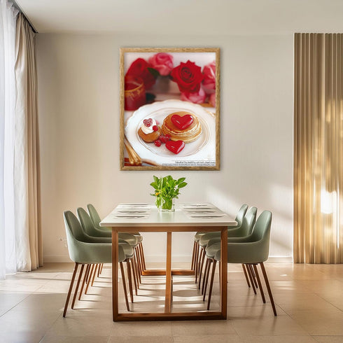 Posterizer 1 pcs-Cute Valentine’s Day breakfast poster -1-Romantic Art-Holiday Poster Collection-Gift for Couples boyfriend girlfriend Husband Wif...