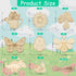 AurGun 40Pcs Unfinished Wooden Cutouts, Spring 8 Styles Wood Butterfly Flower Bee Slices, Blank Wooden Paint Crafts, DIY Wooden Paint Crafts for K...