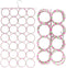 Super Z Outlet Foldable 28 Ring Hole Slots Space Saving Clothing Closet Hanger Scarf, Ties, Belts, Socks Organizer for Home Bedroom, Bathroom, Liv...