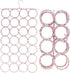 Super Z Outlet Foldable 28 Ring Hole Slots Space Saving Clothing Closet Hanger Scarf, Ties, Belts, Socks Organizer for Home Bedroom, Bathroom, Liv...