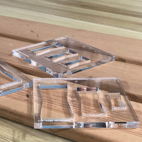 3 Pcs Router Templates for Woodworking, Router Jigs Decorative Template, 4"×3.92" Butterfly Inlay Templates...