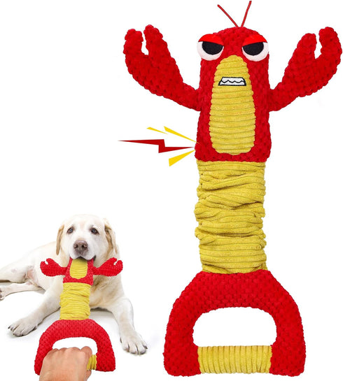 IOKHEIRA Dog Toys for Large Dogs - (not for Aggressive Chewers)Squeaky for Interactive Play |Stuffed Tug of War Dog Toys for Dogs of Small/Medium/...