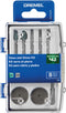 Dremel 735-01 Glass Etching Rotary Tool Accessories Kit - 8 Piece Set - includes Grinding Stones, Polishing Disc, and Diamond Drill Bit, Blue...