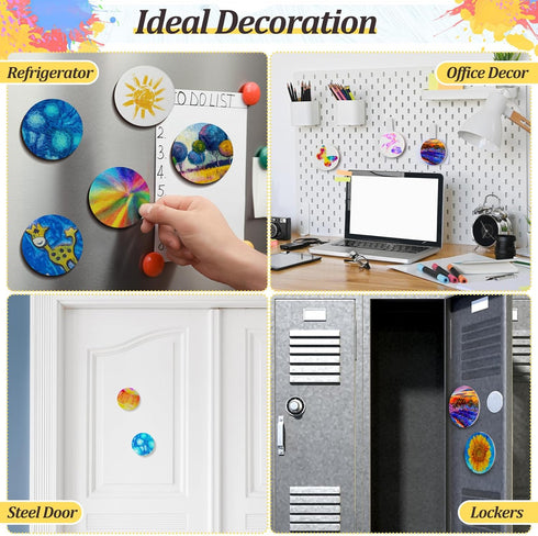 25 Pcs Magnetic Painting Canvas Panel Magnetic Mini Canvas Boards Canvas Blank Canvases for Painting Art Gift DIY Decor(2.5")...