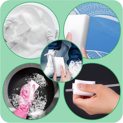 Magic Cleaning Sponges Eraser 20 Pack Multi-Functional Bulk Household Cleaning Foam Pads Generic Premium Kitchen Magic Brush Sheet for Dish Furnit...