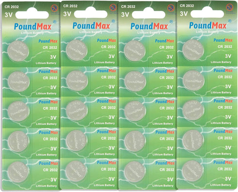 CR 2032 Batteries 3v Lithium Coin Cell Battery Combo Pack - 20 Count...
