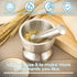 Stainless Steel Mortar and Pestle Set, Spices Grinder Pill Crusher with Silicone Protective Lid - Heavy Duty Mortar Pestle for Molcajete Herb Bowl...