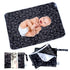Flockthree Waterproof Baby Diaper Changing Pad with Storage Bag (28.7" X 19.7") Washable Wipeable Reusable Leak Proof Diaper Travel Mat Station Ch...