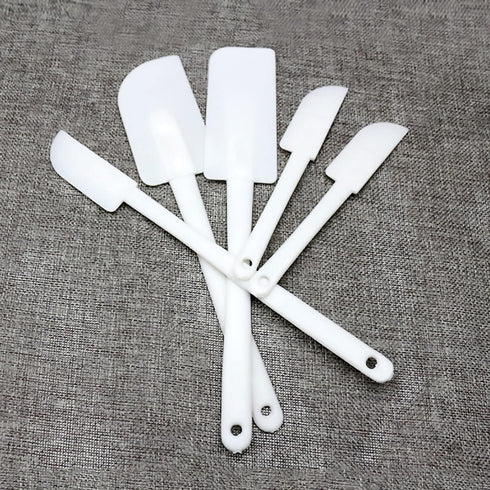 Baking Spatula Set of 5, Non-stick Rubber Plastic Scraper Spatulas Cream Scraping for Cake Cream Mixing Cooking Gadget, BPA Free, Dishwasher Safe,...