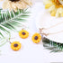 HAIAISO Sunflower Dangle Drop Earrings Sunflower Necklace for Women Handmade Sunflower Jewelry Set Gift...