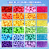 GREENTIME 700Pcs Pony Beads for Bracelet Making Kit, 600Pcs/24 Colors Plastic Rainbow Hair Bead and 100pcs Letter Beads Charms for DIY Craft Jewel...