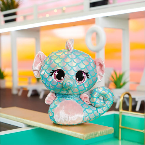 GUND P.Lushes Designer Fashion Pets Mel Dives Premium Seahorse Stuffed Animal, Pink and Teal, 6”...