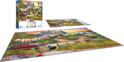 RoseArt - My Happy Place - Seaside Hill - 1000 Piece Jigsaw Puzzle for Adults...