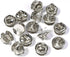 100 Pairs Tie Tacks Blank Pins with Butterfly Clutch Backs for Craft Making (Silver)...