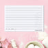 Recipe Cards 4x6 Set of 50 Floral 4x6 Recipe Cards - Thick Pure White Cardstock Recipe Organizer - Easy to Write On Recipe Cards For Bridal Shower...