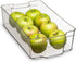 Home Basics Clear Acrylic Food Storage Container Bin for Fridge Freezer or Pantry, Stackable with Handles. Organize Fruit, Vegetables, Yogurt, Sna...