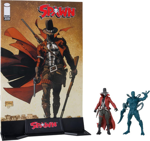McFarlane Toys - Spawn Page Punchers 2pk Gunslinger and Auger 3in Action Figures with Comic...