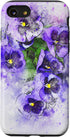 iPhone SE (2020) / 7 / 8 Purple Pansy Flower Phone Case Floral Art Gardening Gift Case...
