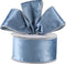 Dusty Blue Velvet Ribbon Wired 2.5" x 10 Yards Blue Christmas Wired Ribbon with Silver Metallic Back Silver Blue Wired Ribbon for Wreaths, Tree To...
