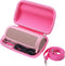 Khanka Hard Travel Case + Silicone Case Replacement for JBL Flip 6 Waterproof Portable Bluetooth Speaker (Pink)...