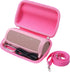 Khanka Hard Travel Case + Silicone Case Replacement for JBL Flip 6 Waterproof Portable Bluetooth Speaker (Pink)...
