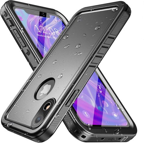 SPORTLINK iPhone XR Waterproof Case, Waterproof Shockproof Snowproof with Built-in Screen Protector Slim Case for iPhone XR 2018 Release (6.1 inch...