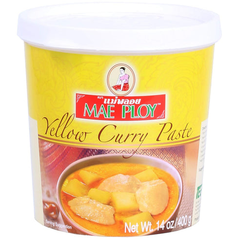 Mae Ploy Thai Yellow Curry Paste for Restaurant-Quality Curries, Aromatic Blend of Herbs, Spices & Shrimp Paste, No MSG, Preservatives or Artifici...