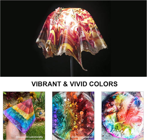 Alcohol Ink for Epoxy Resin LET'S RESIN Concentrated Alcohol Ink Set, 26 Vibrant Colors Alcohol-Based Resin Ink,Alcohol Paint Resin Dye for Resin ...