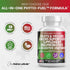 Clean Nutraceuticals Fruits and Veggies Supplement Reds & Green Superfood - Balance of Over 70 Fruit & Vegetable Supplements Capsules with Probiot...