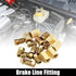 X AUTOHAUX 1 Set Brake Line Fittings Assortment for 3/16" Brake Line Tube with 6 Unions 12 Nuts...